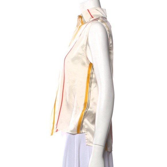 FRAME Silk Blouse Small - Picture 2 of 3